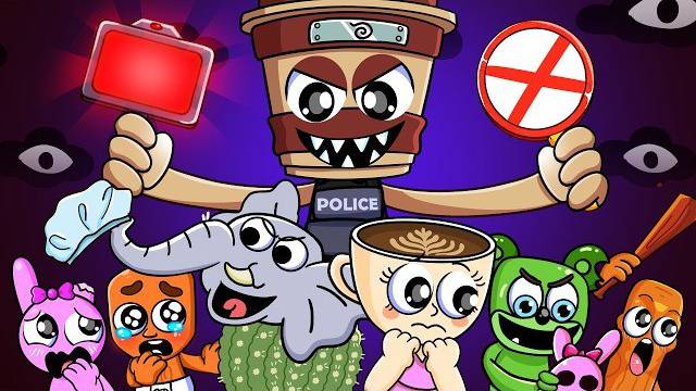 Полиция CAPPUCCINO ASSASSINO против злодея GUMMY BEAR | Итальянский брейнрот-анимация