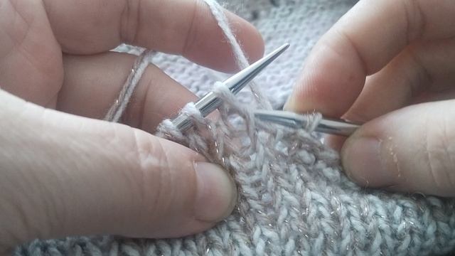 Закрываем лицевую гладь, без закручивания🤗