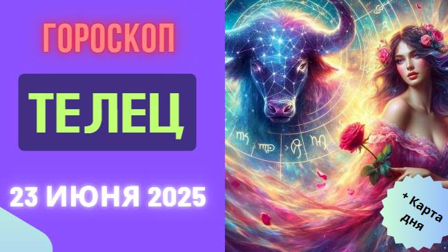 Гороскоп на 23 июня 2025 — Телец
