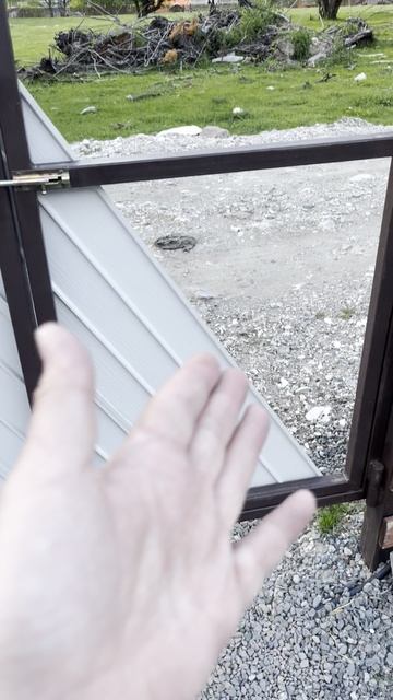 Ручей и "газон" на участке