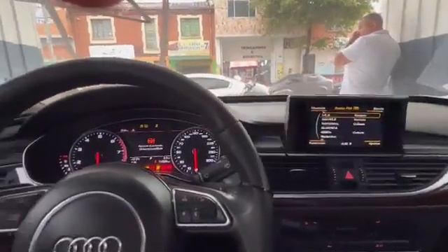 Включение аудиосистемы A6 #audi #A6 #audiA6