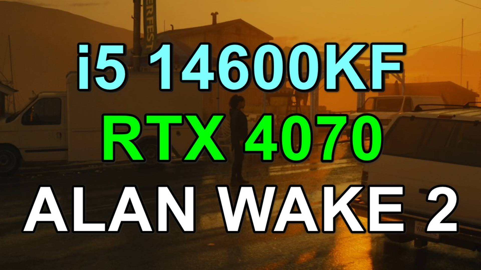 i5 14600KF + RTX 4070 12GB в ALAN WAKE 2