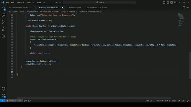 Динамическая система паркура Unity 3d Часть 25 (Сопоставление целий) в Unity