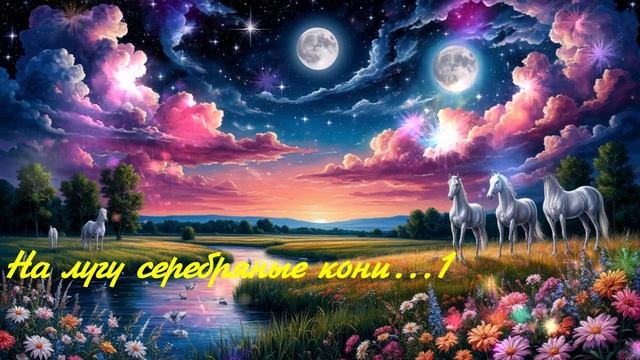 На лугу серебряные кони...1 ВИДЕО ПЕСНЯ В ДУШУ