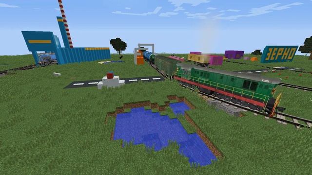 Я Построил железную дорогу в Минекрафт железная дорога, minecraft-174