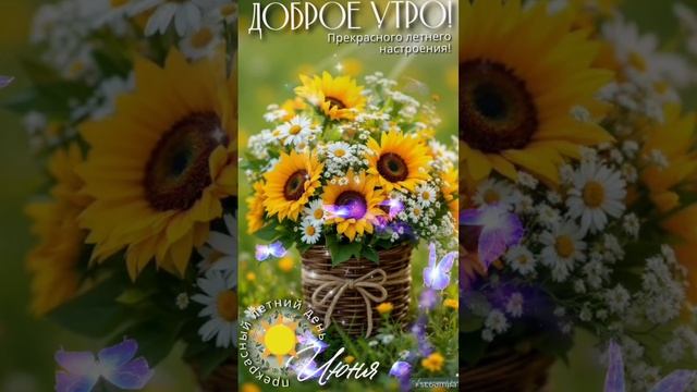С Добрым утром, с новым днём💖 Пусть все прекрасно будет в нем💝🌝
