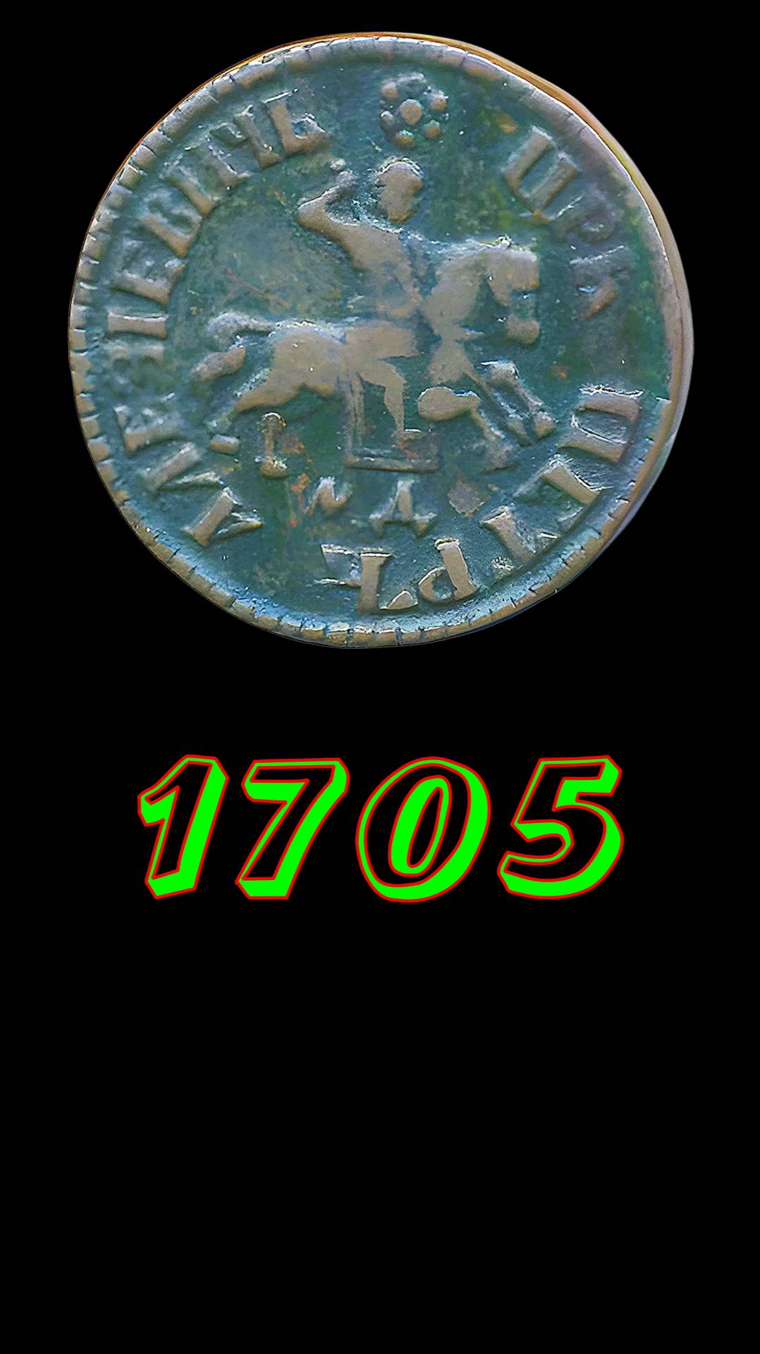 1 копейка 1705 года