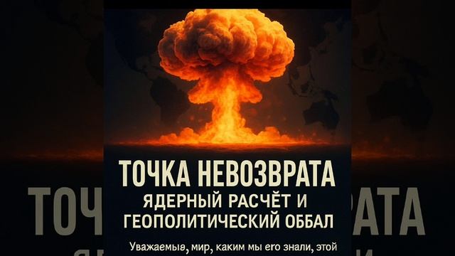 Точка невозврата: ядерный расчёт и геополитический обвал.