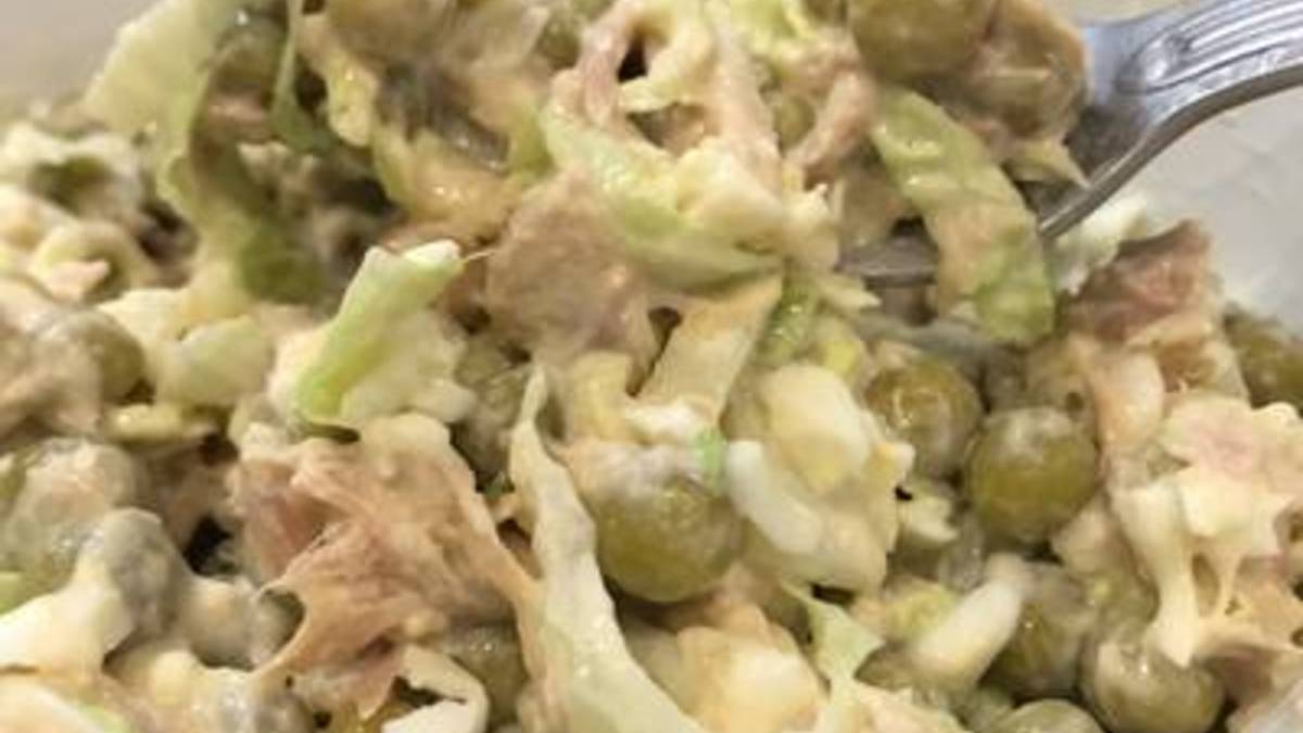 Очень вкусный салат с тунцом и пекинской капустой 🥬