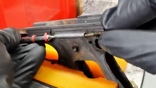 Реставрация пистолета времён второй мировой ч2