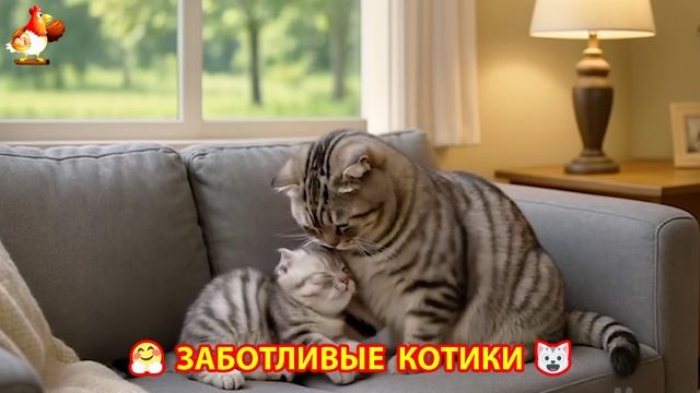 Заботливые котики спешат на помощь (96)