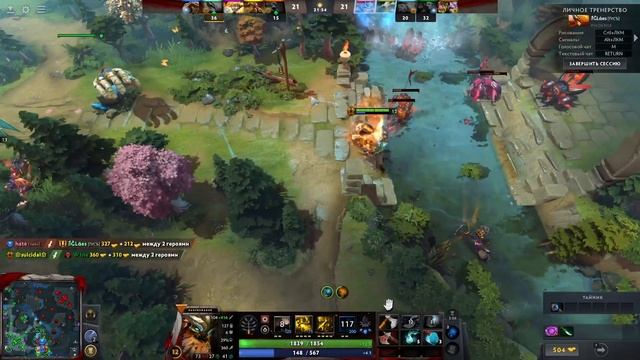 Dota 2! Тренирую друга! Рофлим просто! Phoenix!