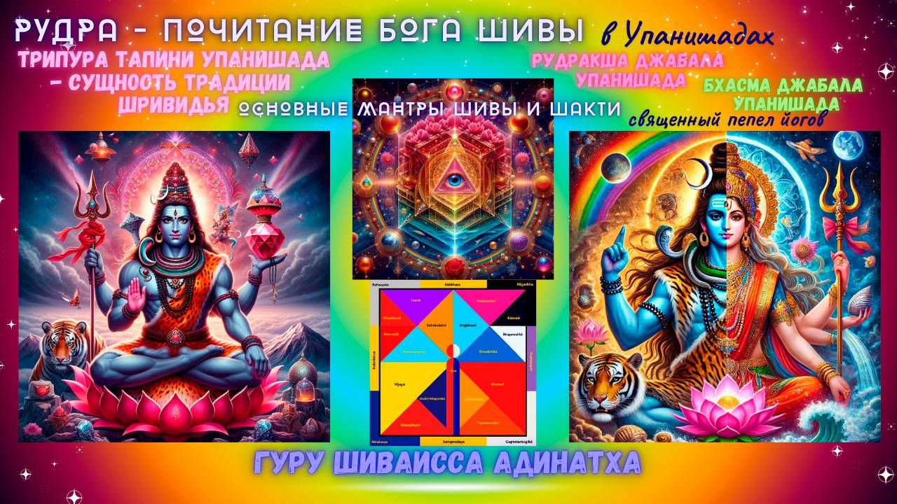 РУДРА - Почитание Бога Шивы в Упанишадах РУДРАКША Джабала Упанишада, ТРИПУРА ТАПИНИ Упанишада