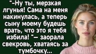 Ну ты, мерзкая лгунья! Сама на меня накинулась, а теперь сыну. Аудио история