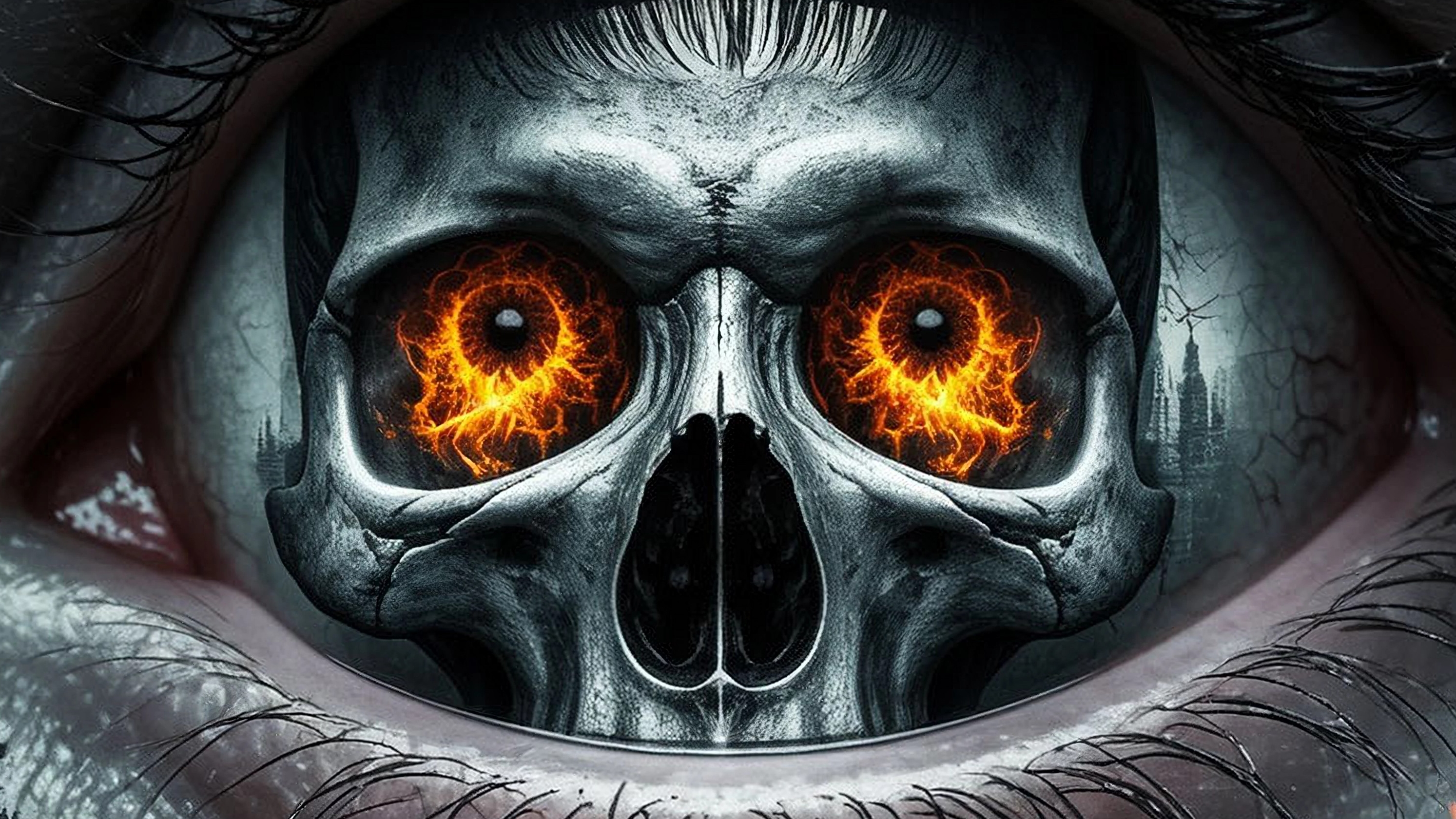 Fiery gaze Клипы нейросети, хоррор