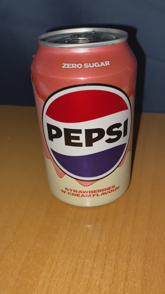 БРИТАНСКИЙ ПЕПСИ С КЛУБНИКОЙ И ВАНИЛЬЮ / PEPSI ZERO SUGAR STRAWBERRIES N CREAM FLAVOUR / БЕЗ САХАРА