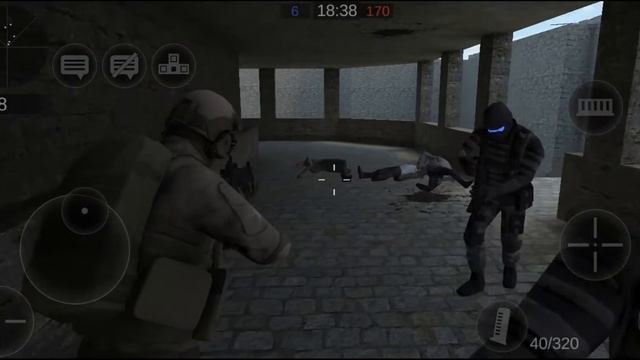 Играю в игру зомби против swat по сети #2