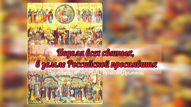 От рассвета до заката. Неделя всех святых в земле Российской просиявших. 2025 Проповедь еп.Игнатия