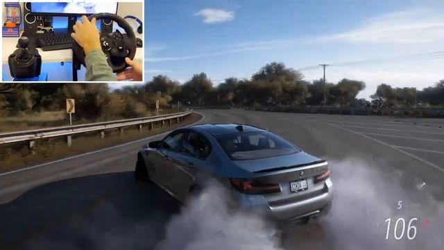 BMW M5 CS - 2022 Tuning | Forza Horizon 5 | Steering Wheel Gameplay / WithoTBrakes