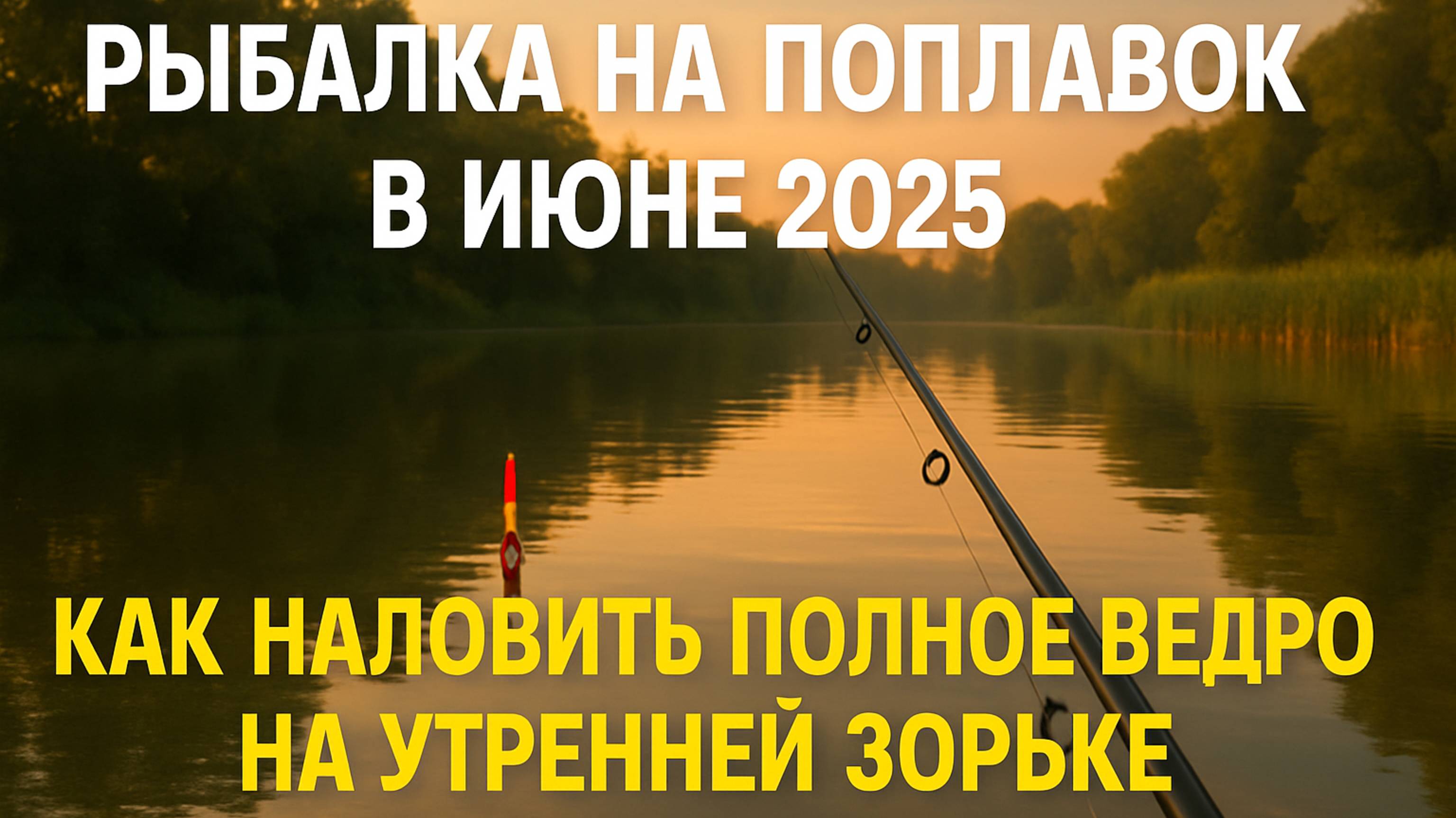 Рыбалка на поплавок в июне 2025 — как наловить полное ведро на утренней зорьке