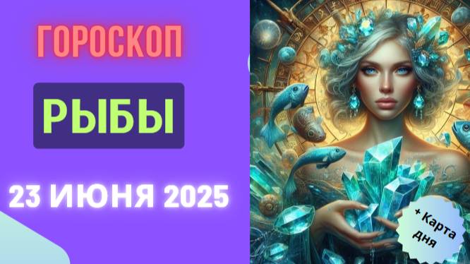 Гороскоп на 23 июня 2025 — Рыбы: гороскоп на сегодня — глубина чувств и интуиция в гармонии!