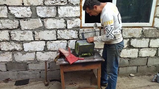 Как а запаял бак на мотоблоке.