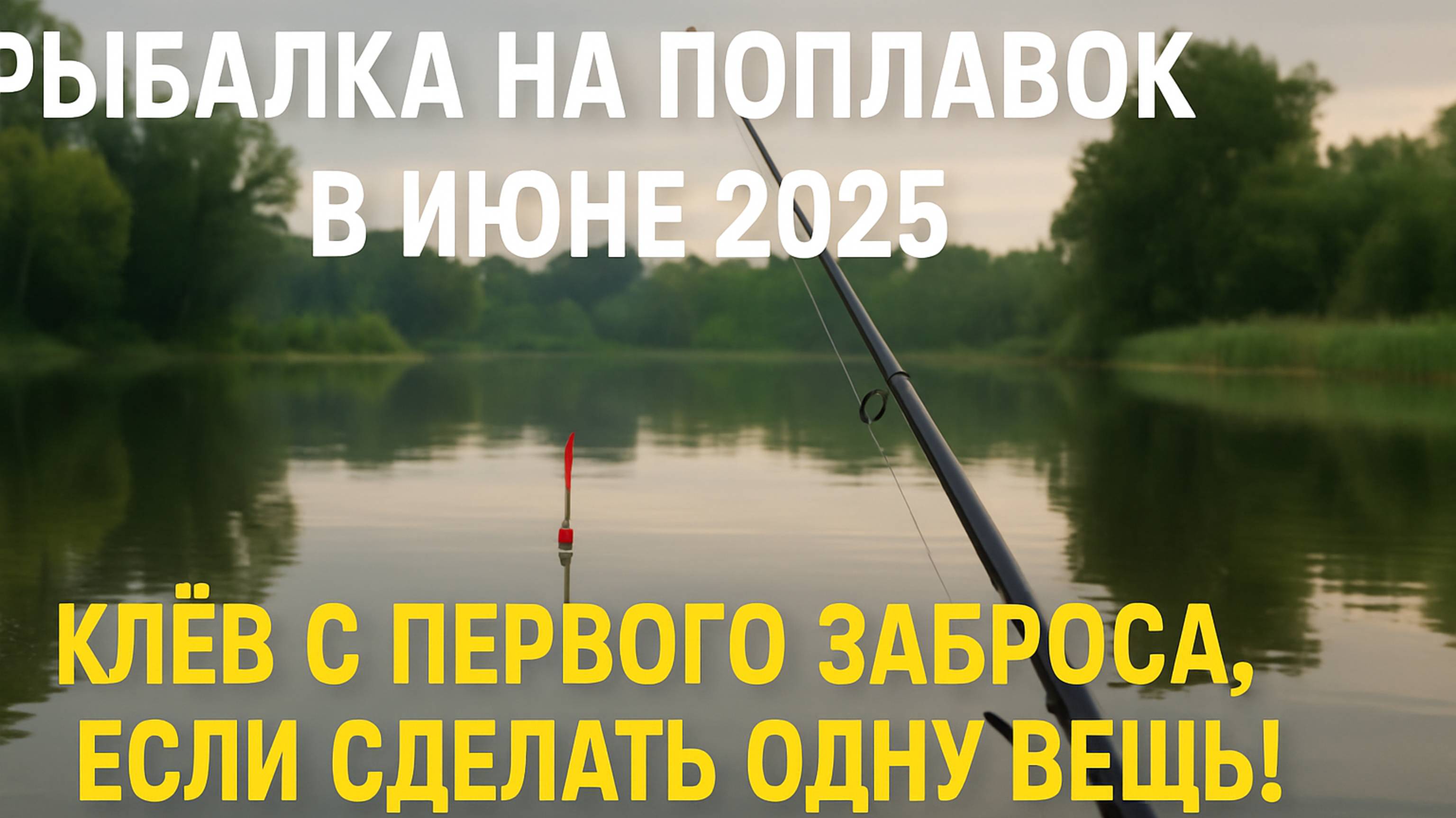 Рыбалка на поплавок в июне 2025 — клёв с первого заброса, если сделать одну вещь!