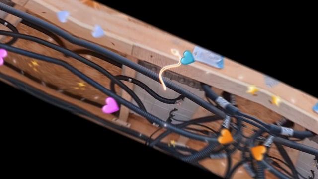 1000027086.mp4 (Собака смотрит на монтаж э/проводки на кухне в доме А-фрейм)