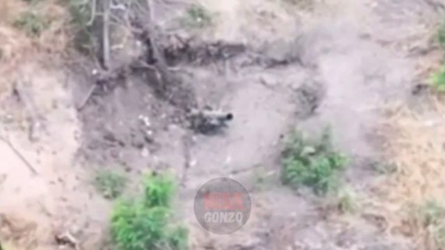 Дроноводы уничтожили миномёт и блиндаж ВСУ на Запорожье