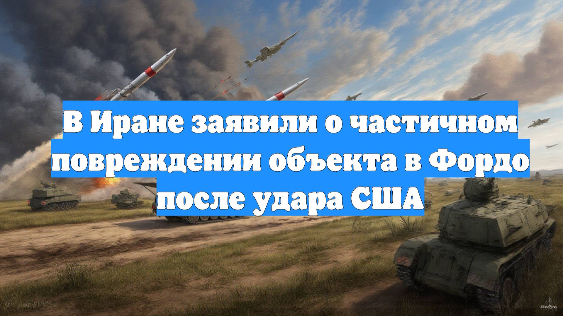 В Иране заявили о частичном повреждении объекта в Фордо после удара США