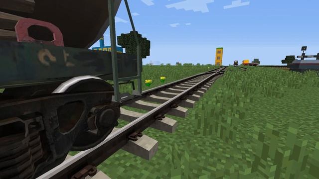 Я Построил железную дорогу в Минекрафт железная дорога, minecraft-133