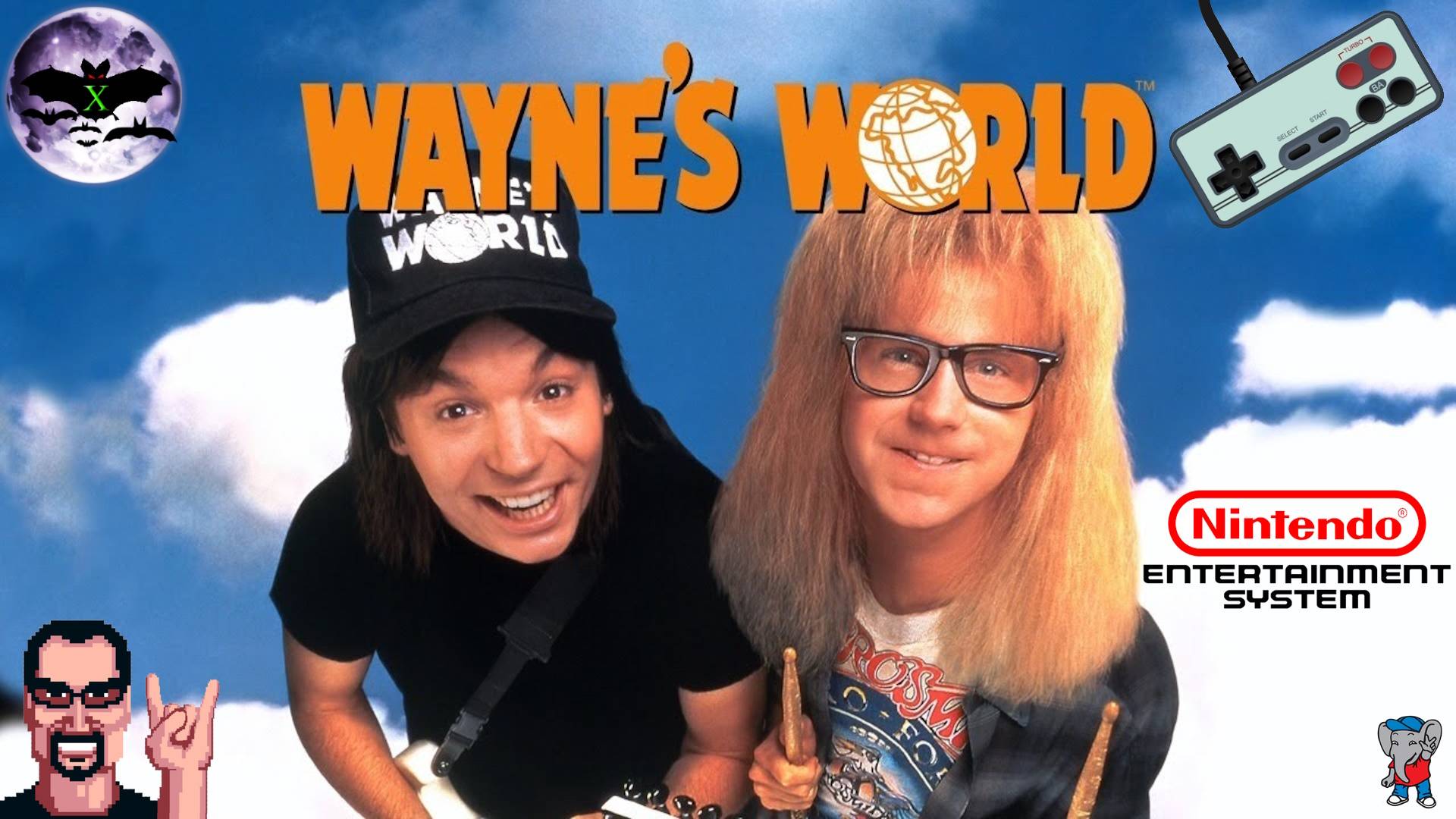 Wayne's World прохождение | Игра (Dendy, Nes, Famicom, 8 bit) Стрим rus