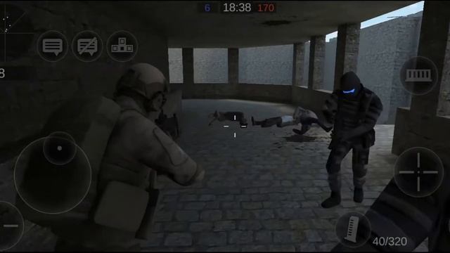 Играю в игру зомби против swat по сети #2