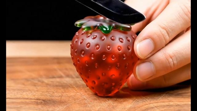Сладкий звук стеклянных фруктов: Успокаивающий АСМР🍏