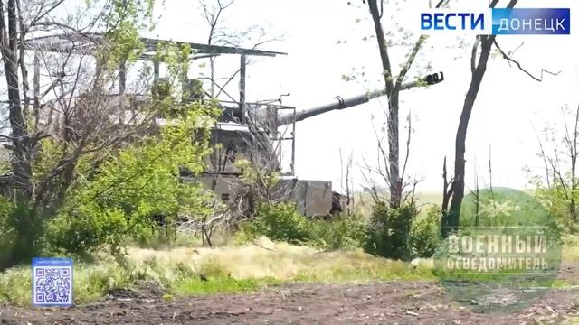 Боевая работа расчёта 152-мм самоходной гаубицы 2С19 «Мста-С»