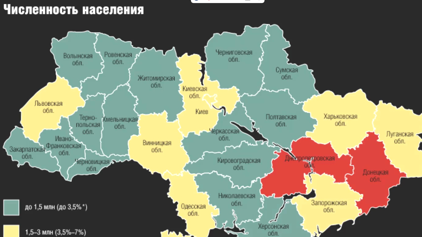 Сколько людей осталось на Украине?