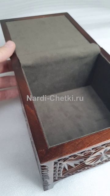 Резная шкатулка из кедра Сирокко