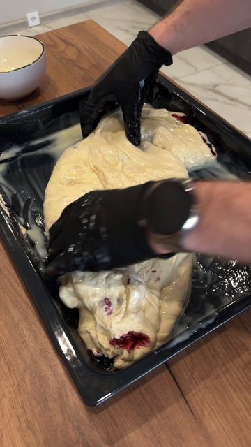 Фоккача с черникой