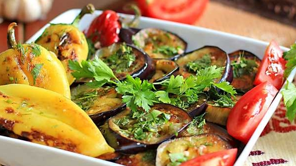 🇦🇿Мукбанг🇦🇿 Жареный картофель,помидоры,перец и баклажан🍆🥔🫑🍅🍲🥤🍞 "Летняя Еда"