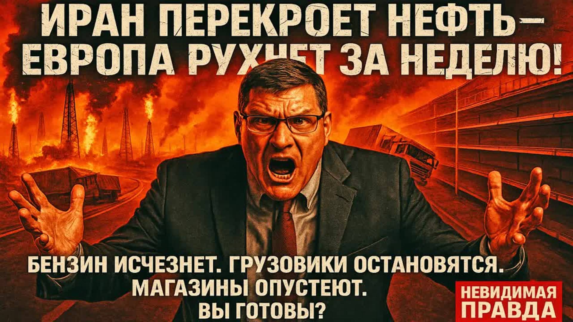 Иран перекроет нефть — Европа РУХНЕТ за неделю! | Скотт Риттер
