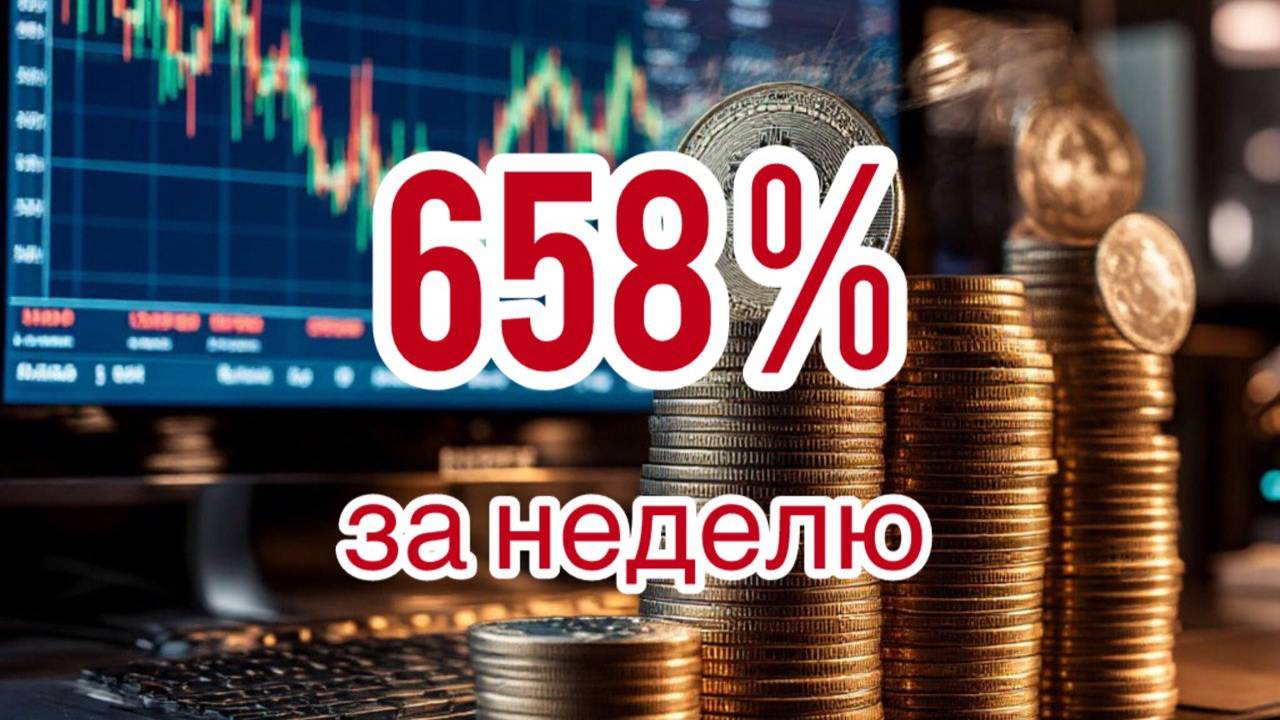Разгон депозита.  658 % за неделю.