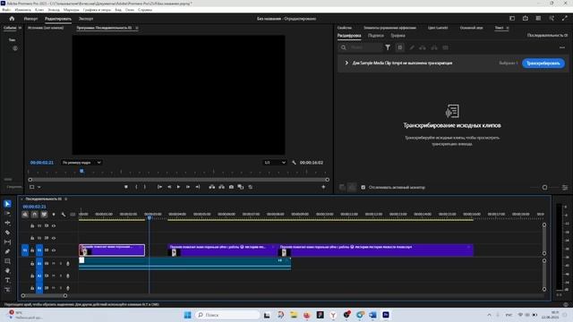 Разработка обучающего видеокурса по Adobe Premiere №4