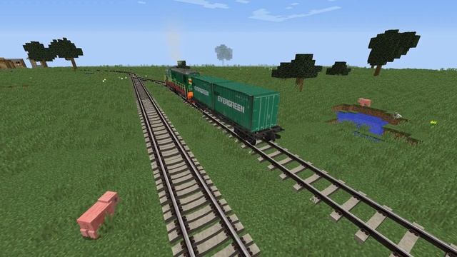 Я Построил железную дорогу в Минекрафт железная дорога, minecraft-160