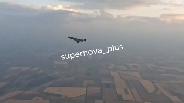 Российская Геранька на высоте 2 тыс. метров, кадры сняты из украинского вертолета…