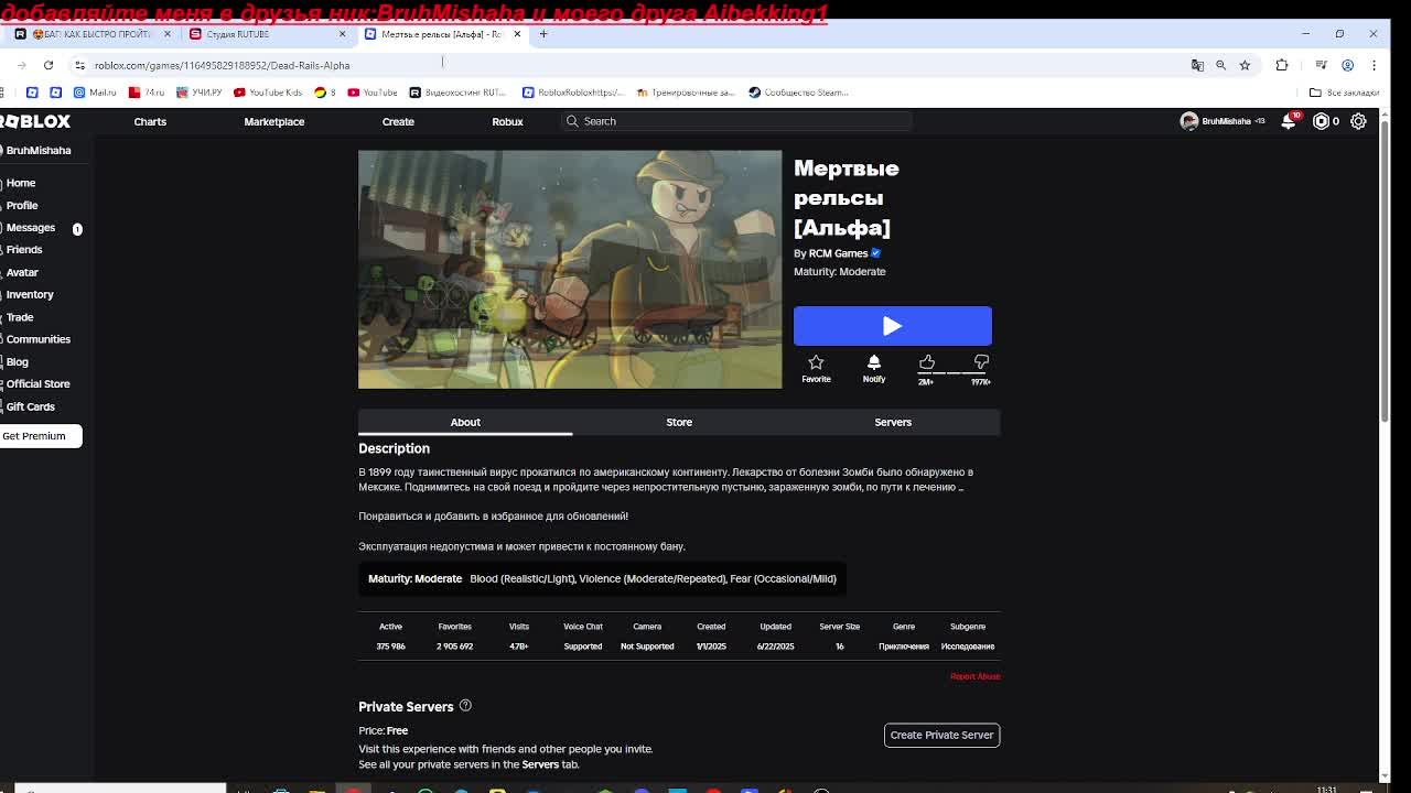 играем в роблокс