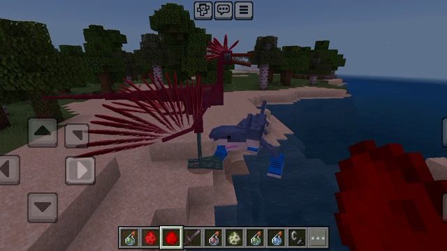 Minecraft моды уравнела цаплязавр vs железного голема