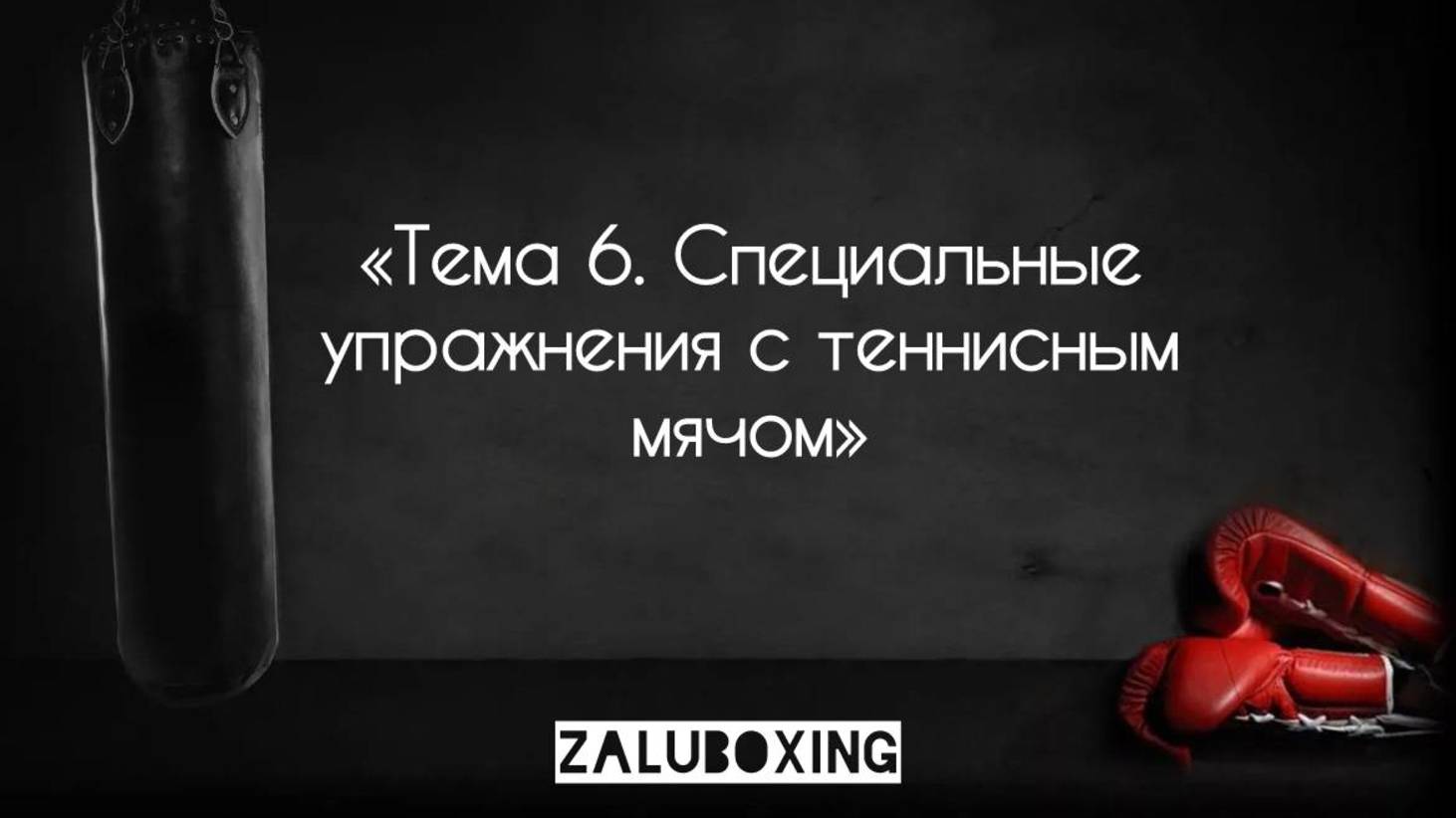 Тема 6. Специальные Упражнения с теннисным мячом