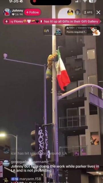 Неоднократно замечено использование мексиканских флагов на протестах