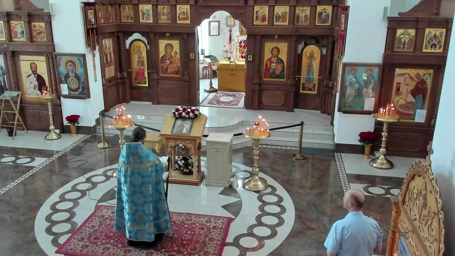 Чтение акафиста Богородице за воинов в храме свв. Космы и Дамиана 22.06.2025.