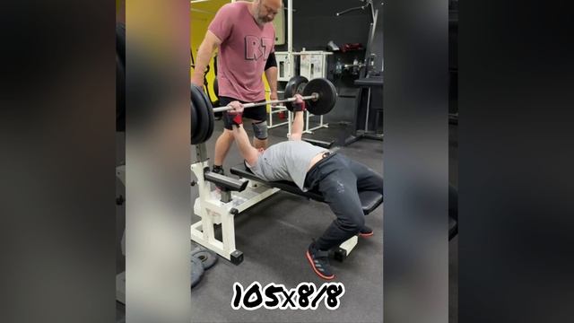 Жим лёжа. Гайсин Артур. 105 кг.